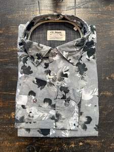 Fil Noir: Fil Noir - Treviso HBD Shirt - Anthracite Ghost Floral