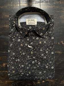 Fil Noir - Roma HBD Shirt - Black Flower Garden