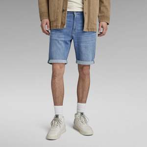 G Star Raw: G-Star Raw - 3301 Slim Short - Light Aged
