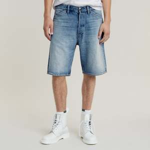 G Star Raw: G-Star Raw - Denim Loose Short - Sun Faded Blue Donau