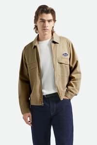 Brixton - Trademark Lightweight Garage Jacket - Washed Khaki