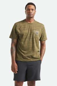 Brixton - Journey Pocket Tee - Olive Tiger Camo