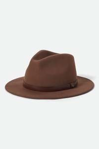 Brixton - Messer Traditional Fedora - Pinecone Brown