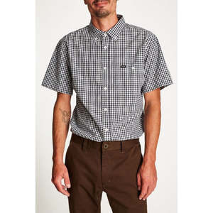 Brixton - Howl SS Shirt - Navy/Off White