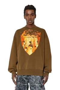 Diesel: Diesel - S-Mackis-G1 Sweatshirt - Brown