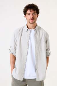 Garcia: Garcia - Striped LS Shirt - Vetiver