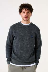 Garcia - Foggy Knit Pullover - Fossil Blue