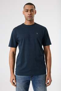 Garcia: Garcia - Geometric Tile Print Tee - Fossil Blue