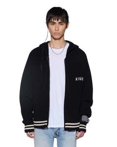 Ksubi: Ksubi - Boxer Zip Knit Hoodie - Midnight