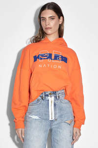 Ksubi: Ksubi - Ksubi X P.E Nation Hoodie - Shocking Orange