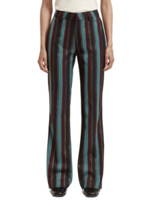 Maison Scotch - High Rise Flare Pant - Heritage Lurex Stripe