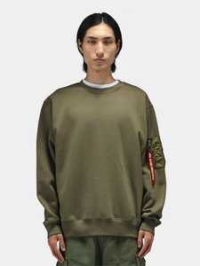 Alpha Ind. - Unisex Utility Pocket Crewneck - OG-107 Green