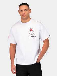 Alpha Ind. - Keith Haring X Alpha Heart Man Graphic Tee - White