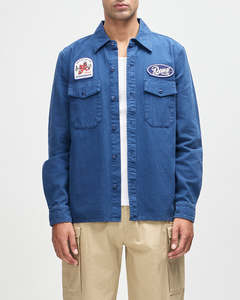 New Season: Deus - Nomad LS Shirt - Mechanic Blue