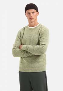 No Excess - Melange Crewneck Pullover - Light Moss