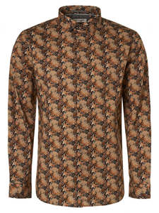 No Excess - Dahlia Printed Shirt - Ginger