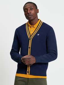 Ben Sherman: Ben Sherman - Sport Block Cardigan - Dark Navy