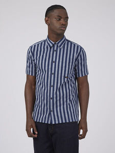 Ben Sherman - Oxford Candy Stripe SS Shirt - Marine