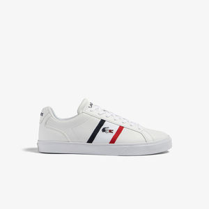 Lacoste: Lacoste - Lerond Pro Tricolour 123 Sneaker - White/Navy/Red