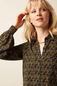 King Louie: King Louie - Maisie Blouse Mirth Jersey - Rhodonite Blue