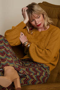 King Louie - Raglan Top Atlantis - Golden Brown