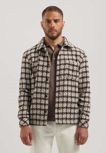 Dstrezzed 1: Dstrezzed - Lino Overshirt - Dark Brown