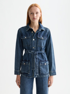 Jackets: Maison Scotch - Belted Denim Jacket - Framework