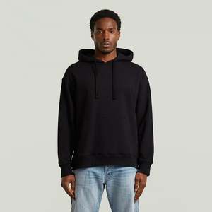 G Star Raw: G-Star Raw - GS-01 Relaxed Hoodie - Dark Black