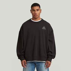 G Star Raw: G-Star Raw - Triangle Graphic Sweatshirt - Dark Black