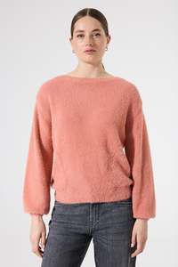 Garcia: Garcia - Fluffy Knit Pullover - Desert Rose