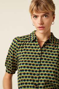New Season: King Louie - Carina Blouse Drift - Ponderosa Green