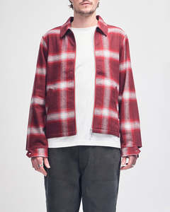 New Season: Deus - Frances Checkered Jacket - Ruby Red Check