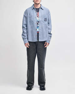 Deus - Hypernight LS Shirt - Indigo Stripe