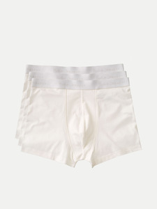 Nudie Jeans Co: Nudie - Boxer Briefs 3-Pack - Offwhite