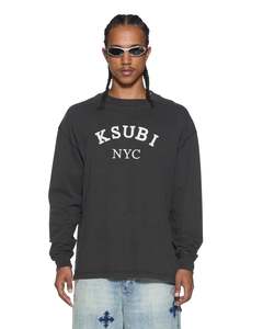 Ksubi - Laybel Ekcess LS Tee - Washed Black