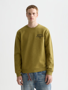 Scotch & Soda - Chest Logo Regular Fit Sweatshirt - Green Moss