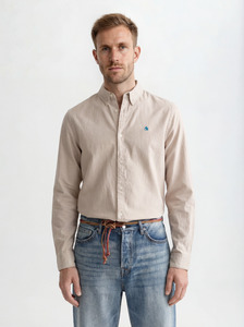 Scotch & Soda - Regular Fit Solid Oxford Shirt - Amphora