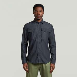 G-Star Raw - Marine Lightweight Slim LS Shirt - Rinsed