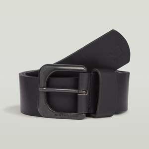 G Star Raw: G-Star Raw - Zed Belt - Black/Matt Black Metal
