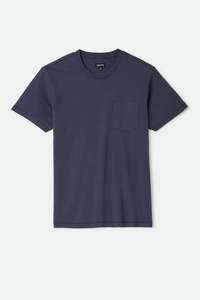 Brixton - Baseline Pocket Tee - Washed Navy Vintage Wash