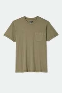 Brixton - Baseline Pocket Tee - Olive Surplus Vintage Wash