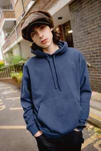 Brixton - Baseline Hood Fleece - Washed Navy Vintage Wash