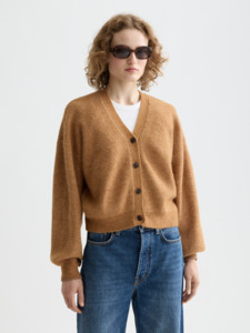 Maison Scotch - Essential Fuzzy Cardigan - Tobacco Melange