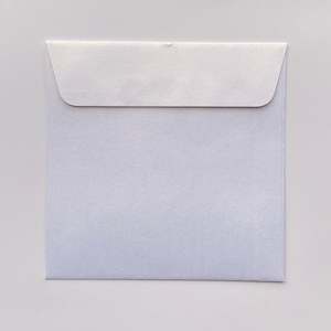 155mm square metallic envelopes
