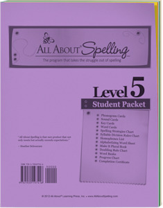 All About Spelling: AAS Levels 5-7 Student Packet Only