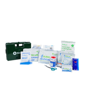 Products: Help-it Commercial Burns Kit in Green Wall Mountable Box (BK001PB)