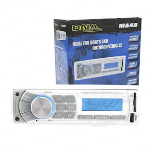 Automotive 1: Dna Marine Head Unit With Bluetooth/Usb/Sd And Am/Fm Radio White