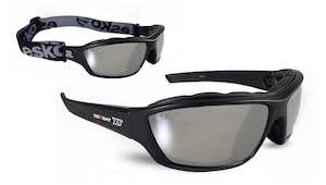 Safety Glasses: Esko Combat X4 Spec, Silver Mirror