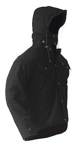 Caution Hooded Oilskin Long Sleeve Jacket-Size 3XL