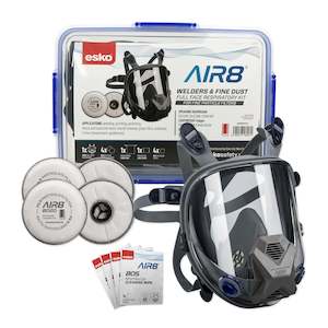 Safety Equipment: Esko AIR8 Full Face Welders/Dust Clipbox Kit